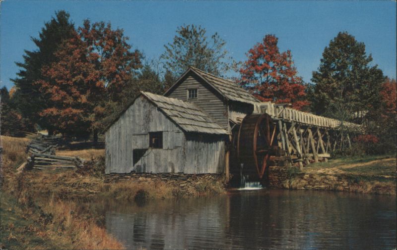 Mabry Mill, Blue Ridge Parkway, Autumn Scene Seasons