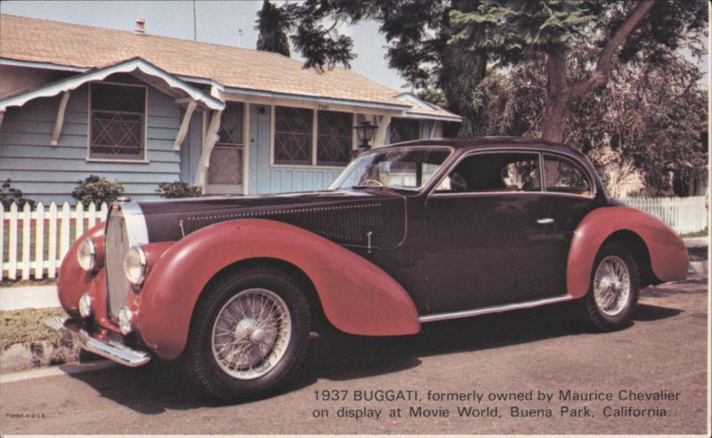 1937 Bugatti, Maurice Chevalier, Movie World, Buena Park, CA California