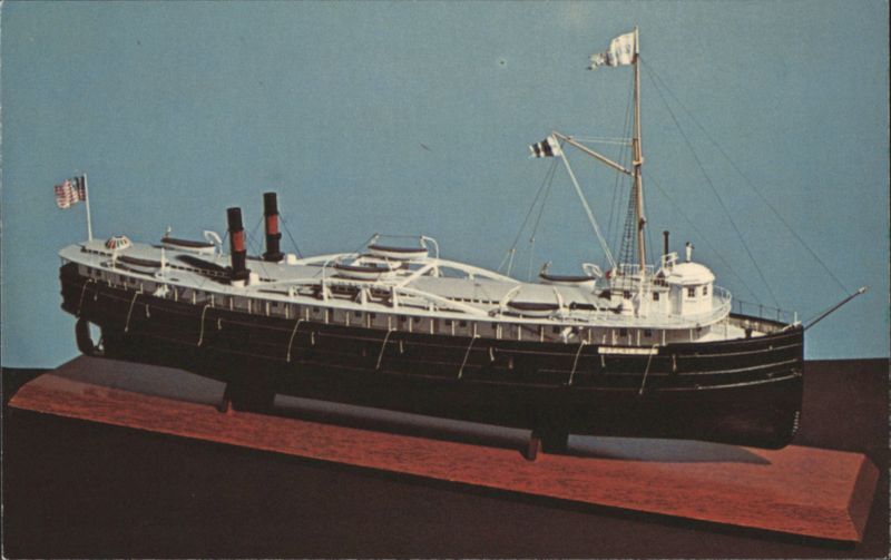 Model of Steamer Peerless, Dossin Great Lakes Museum