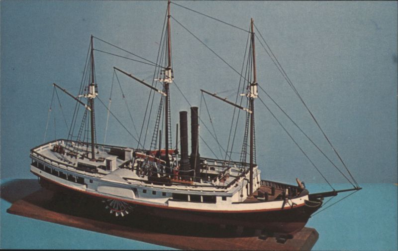 Steamboat MICHIGAN Model, Dossin Great Lakes Museum