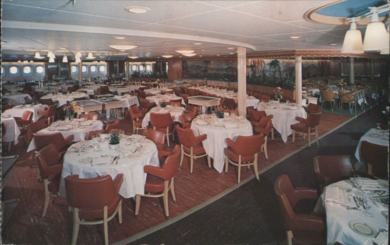 s.s. Statendam, Dining Room Netherlands Cruise Ships