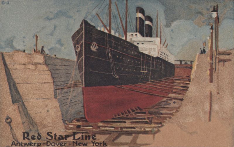 Red Star Line Steamship in Drydock