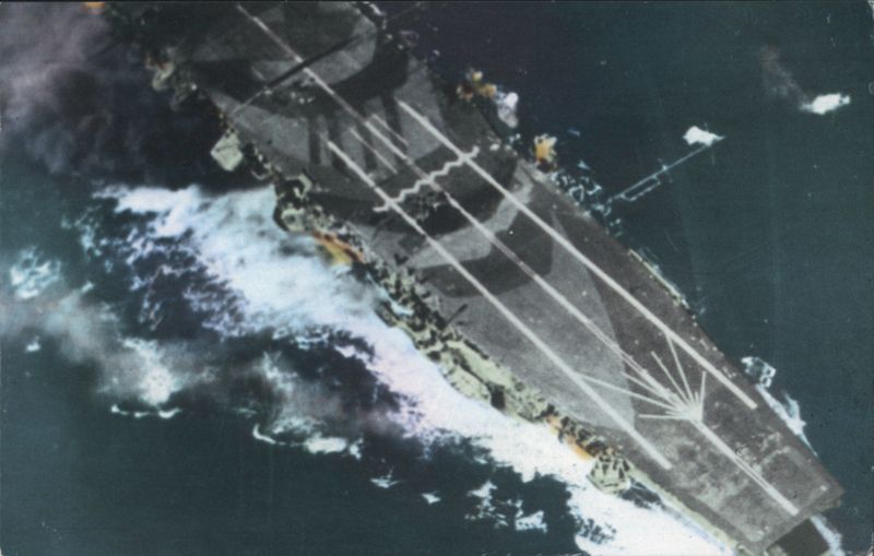 Japanese Aircraft Carrier Hiryu, Battle of Midway World War II