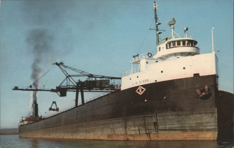 Freighter A. M. Byers Unloading Coal, Ashland, WI Wisconsin