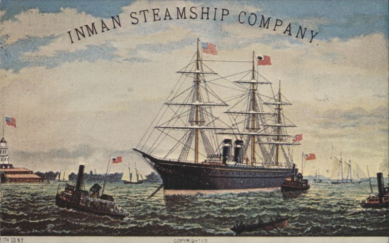Inman Steamship Company Liner Steamers