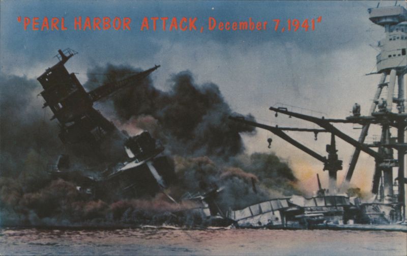 Pearl Harbor Attack, USS Arizona, Dec 7, 1941 Hawaii