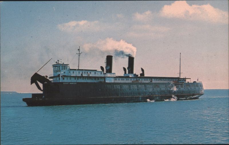 Chief Wawatam Railroad Carferry, Straits of Mackinac Michigan