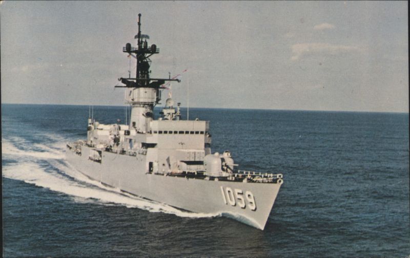U.S.S. W.S. Sims (DE-1059) Underway Ships