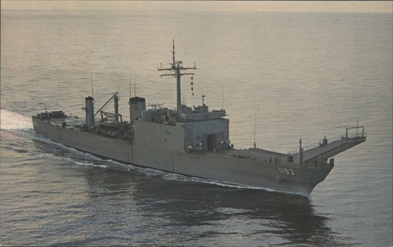 U.S.S. Fairfax County (LST-1193) at Sea Ships