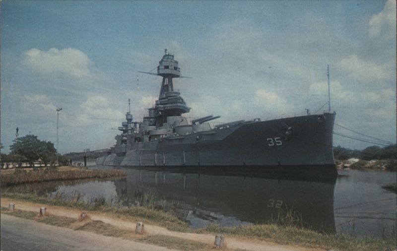 The Mighty Battleship Texas, San Jacinto River Houston