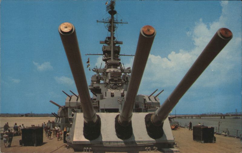 USS Alabama Battleship, 16-inch Guns, Mobile Emory Arnette