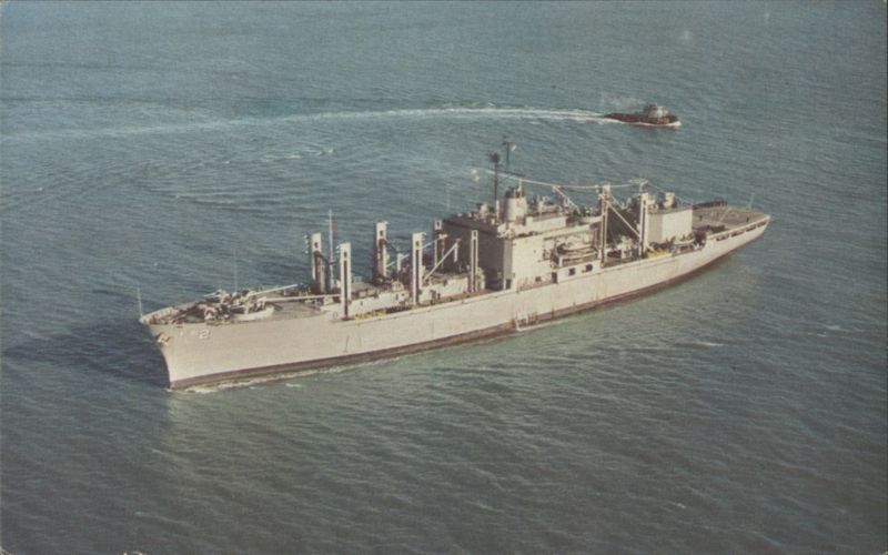 U.S.S. Sylvania (AFS-2) at Sea Ships