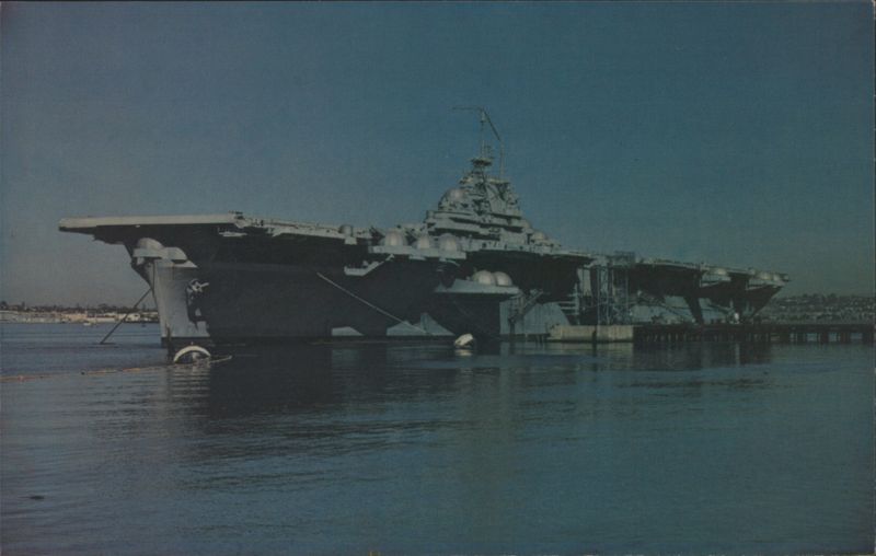 U.S.S. Bunker Hill (CV-17) Aircraft Carrier World War II