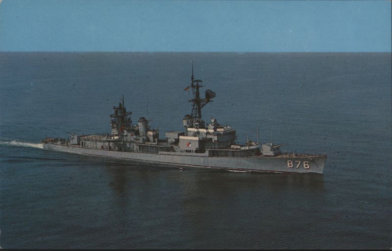 U.S.S. Rogers (DD-876) Destroyer at Sea Ships