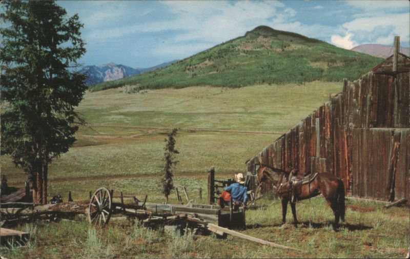 Cowboy After a Day's Work Cowboy Western
