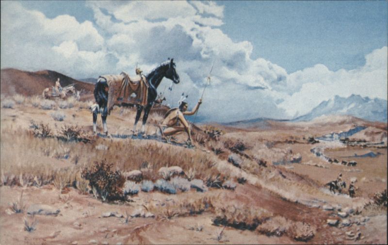 Elite of the Pony Herd, Russell E. Hill Painting Horses