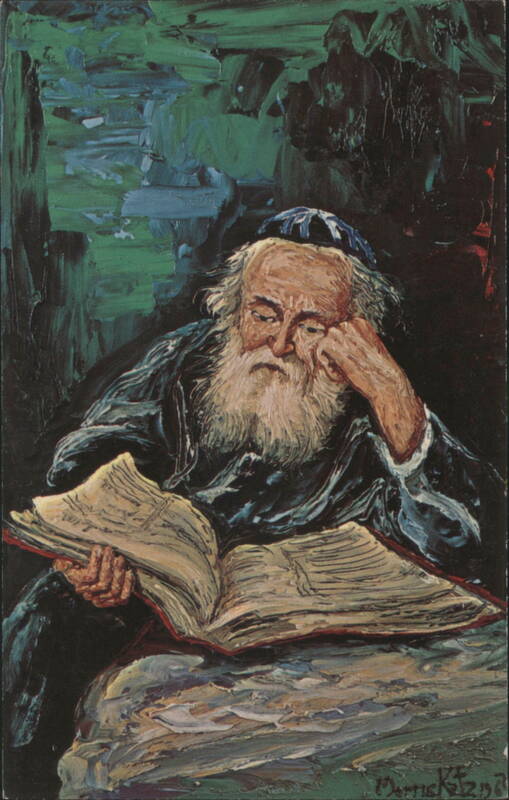 Wrapt in the Holy Word - Elderly Man Reading Holy Book