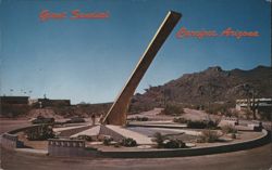Giant Sundial, Carefree, Arizona Postcard