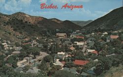 Bisbee, AZ: Residential Area from Skyline Highway 80 Postcard