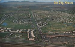 Sun City, Arizona Aerial View Postcard