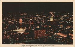 Night View from The Tower of the Americas Postcard