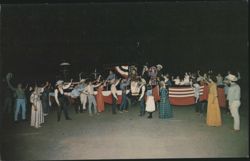 Locomotive Arrival Scene from 'TEXAS' Musical Drama Postcard