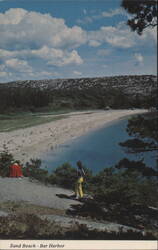Sand Beach, Bar Harbor, Acadia National Park Postcard