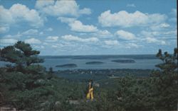 Frenchman's Bay & Porcupine Islands, Bar Harbor, ME Postcard