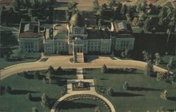 Aerial View, Montana State Capitol, Helena Postcard