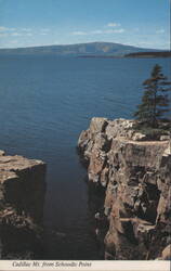 Cadillac Mt. from Schoodic Point, Acadia National Park Postcard