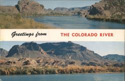Greetings from The Colorado River Postcard