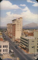 Stone Avenue and Valley National Bank, Tucson Postcard