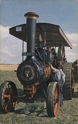 Burrell 'Red Gauntlet' Steam Traction Engine Postcard