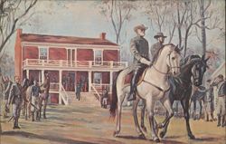 Robert E. Lee Leaving McLean House, Appomattox Postcard