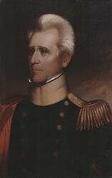 Military Portrait of General Andrew Jackson Postcard