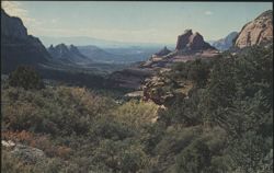 View from Schnebly Hill, Oak Creek Canyon, AZ Postcard