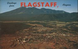 Greetings from Flagstaff, Arizona, Aerial View Postcard
