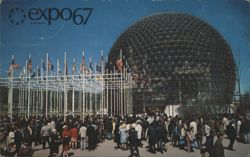 Expo 67, United States Pavilion Geodesic Dome, Montreal Postcard