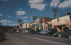 Main Street or Highway 66, Flagstaff, Arizona Postcard