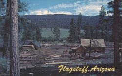 Lumber Mill at Flagstaff, Arizona Postcard