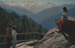 Great Western Divide, Moro Rock, Sequoia National Park Postcard