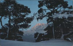 Wornerspitze, Karwendel Chain, Early Evening Snow Postcard