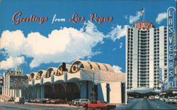 Greetings from Las Vegas, Plaza Hotel and Casino Postcard