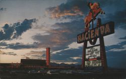 Hacienda Hotel & Casino Sign, Las Vegas Postcard