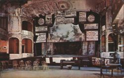 Piper's Opera House Interior, Virginia City, NV Postcard