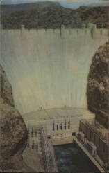 Hoover Dam, Arizona-Nevada Border Postcard
