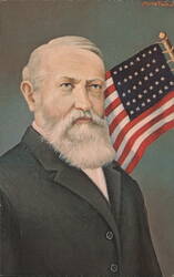 Benjamin Harrison, 23rd U.S. President, by Morris Katz Postcard
