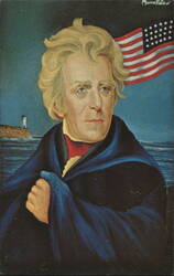Andrew Jackson, 7th U.S. President by Morris Katz Postcard