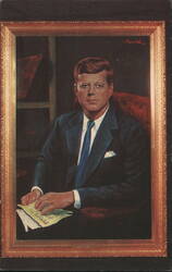 John F. Kennedy Portrait by Morris Katz, 1963 Postcard