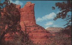 Coffee Pot Rock, Oak Creek Canyon, Sedona, AZ Postcard